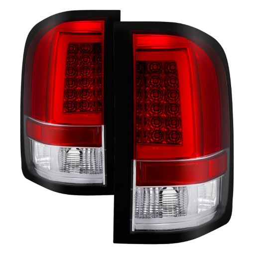 Picture of Spyder 07 - 13 Silverado (Will Not Work w2010 921 Bulb) V3 Tail Lights RdClr ALT - YD - CS07V3 - LBLED - RC