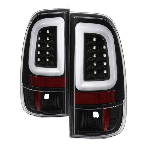 Picture of Spyder 08 - 16 Ford Super Duty F - 250 V3 Light Bar LED Tail Lights - Black (ALT - YD - FS07V3 - LBLED - BK)