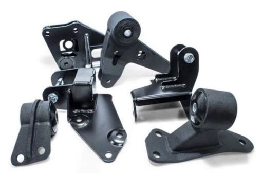 Picture of Innovative 96 - 00 Honda Civic Conversion Engine Mount Kit K - Series Black Steel Mounts 85A Bushings