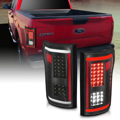 Picture of ANZO 2015 - 2017 Ford F - 150 LED Taillights Black