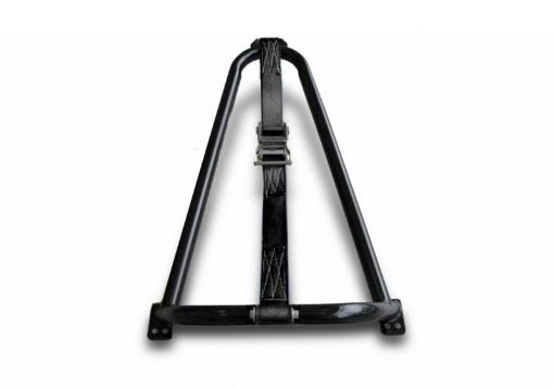 Picture of N - Fab Bed Mounted Tire Carrier Universal - Gloss Black - Black Strap