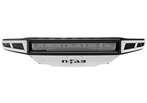 Picture of N - Fab M - RDS Front Bumper 2017 Ford F250F350 Super Duty - Tex. Black wSilver Skid Plate