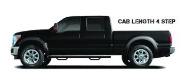 Picture of N - Fab Nerf Step 02 - 08 Dodge Ram 150025003500 Quad Cab 4 Door - Tex. Black - Cab Length - 3in