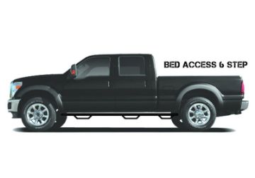 Picture of N - Fab Nerf Step 02 - 08 Dodge Ram 150025003500 Quad Cab 8ft Bed - Tex. Black - Bed Access - 3in