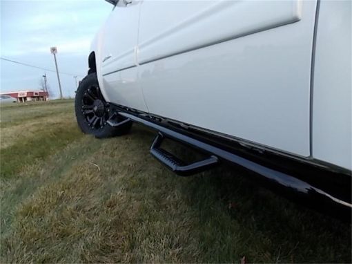 Picture of N - Fab Nerf Step 07 - 13 Chevy - GMC 25003500 07 - 10 1500 Crew Cab - Gloss Black - Cab Length - 3in