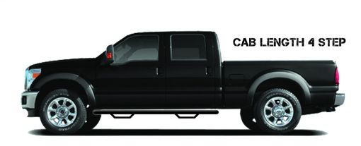 Picture of N - Fab Nerf Step 09 - 17 Dodge Ram 1500 Crew Cab - Tex. Black - Cab Length - 3in