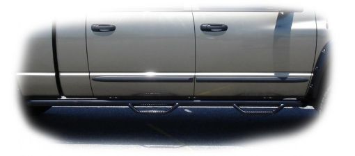 Picture of N - Fab Nerf Step 10 - 17 Dodge Ram 25003500 Mega Cab 6.4ft Bed - Gloss Black - W2W - 3in