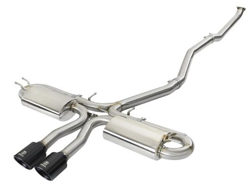 Picture of aFe Takeda 3in 304 SS Cat - Back Exhaust System w Black Tips 2017 Honda Civic Si (4dr) I4 1.5L (t)