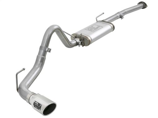 Picture of aFe MACH Force - Xp 2 - 12in 304 SS Cat - Back Exhaust w Polished Tips 2016 Toyota Tacoma 2.7L3.5L