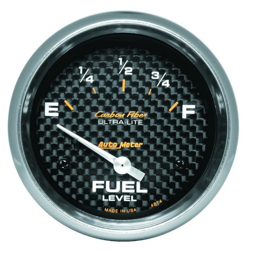 Picture of AP 65 GM 2 - 58in Fuel Level Carbon Fiber Electric Gauge Pod