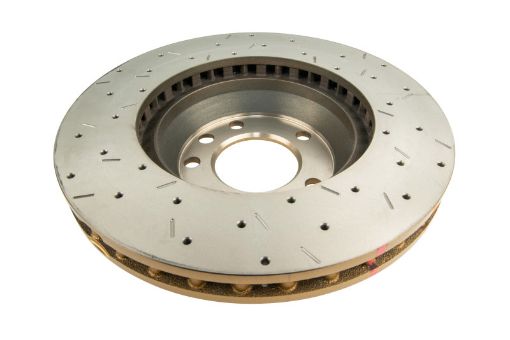 Picture of DBA 306 - 08 Audi Q7 Front Drilled Slotted 4000 Series Rotor