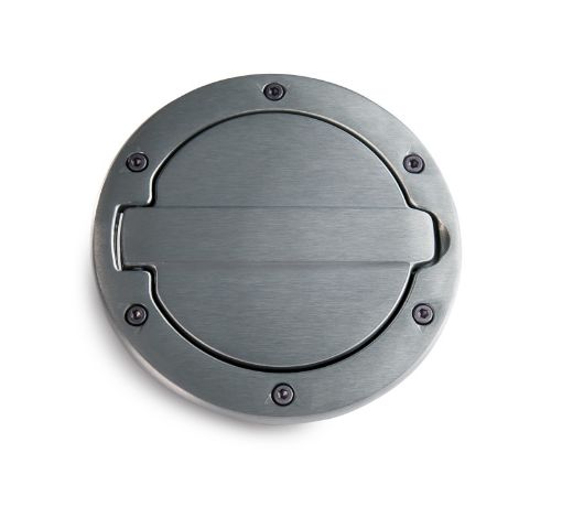 Picture of AMP Research 2007 - 2017 Jeep Wrangler JK 24 Door Fuel Door - Brushed