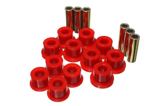 Picture of Energy Suspension 05 - 14 Toyota Tacoma Rear Leaf Spring Bushings - Red