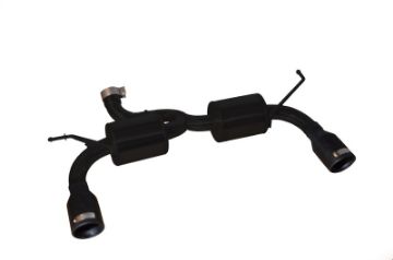 Picture of Injen 07 - 17 Jeep Wrangler JK 3.6L3.8L 63mm Stealth Black Axle - back Exhaust w 4in Black Tips