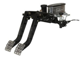Picture of Wilwood Adjustable - Tandem Dual Pedal - Brake Clutch - Fwd. Swing Mount - 6.251 - Black E - Coat