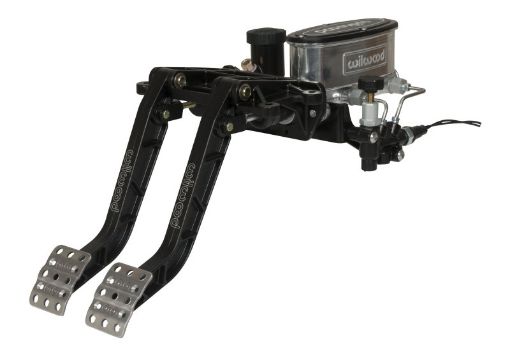 Picture of Wilwood Adjustable - Tandem Dual Pedal - Brake Clutch - Fwd. Swing Mount - 6.251 - Black E - Coat