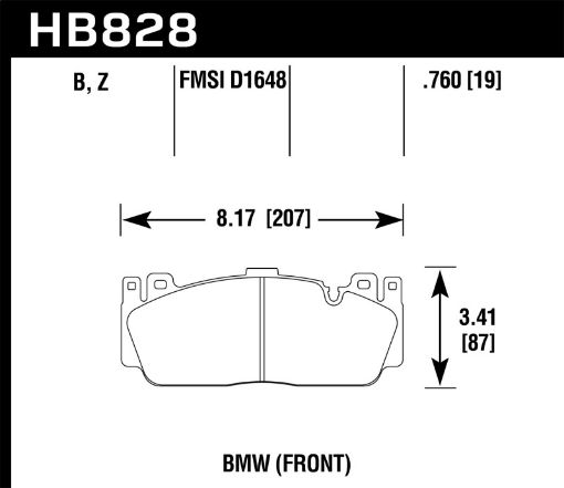 Picture of Hawk 12 - 17 BMW M6 14 - 17 BMW M6 Gran Coupe 13 - 16 BMW M5 Performance Ceramic Front Brake Pads