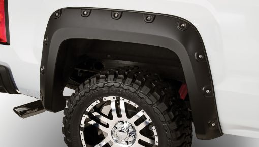 Picture of Bushwacker 07 - 13 GMC Sierra 1500 Fleetside Boss Pocket Style Flares 2pc 69.3in Bed - Black