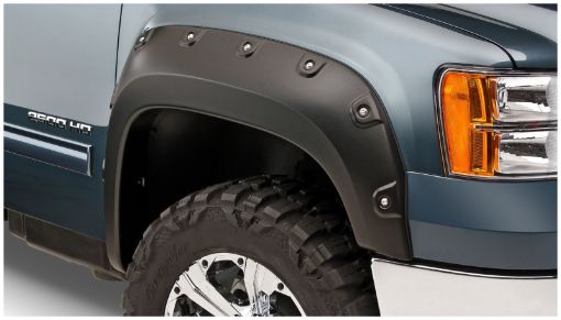 Picture of Bushwacker 11 - 14 GMC Sierra 2500 HD Boss Pocket Style Flares 2pc - Black