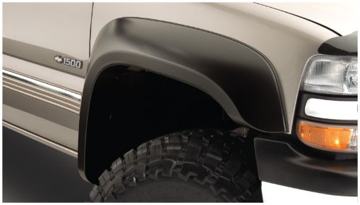 Picture of Bushwacker 07 - 07 Chevy Silverado 1500 Classic Fleetside Extend - A - Fender Style Flares 2pc - Black