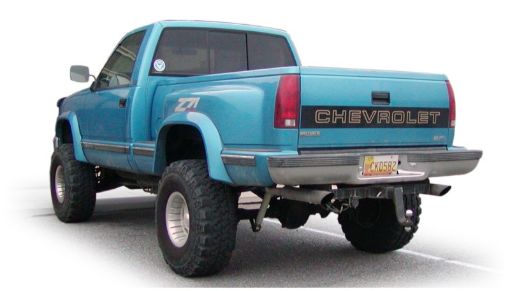 Picture of Bushwacker 88 - 99 Chevy C1500 Stepside Extend - A - Fender Style Flares 2pc 78.096.0in Bed - Black