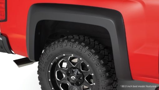 Picture of Bushwacker 15 - 18 Chevy Silverado 2500 HD Fleetside Extend - A - Fender Style Flares 2pc - Black