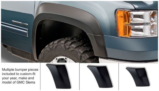 Picture of Bushwacker 07 - 14 GMC Sierra 2500 HD Extend - A - Fender Style Flares 2pc - Black