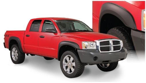 Picture of Bushwacker 05 - 10 Dodge Dakota Crew Cab Fleetside Extend - A - Fender Style Flares 4pc 64.9in Bed - Black