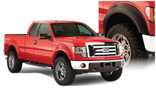 Picture of Bushwacker 09 - 14 Ford F - 150 Styleside Extend - A - Fender Style Flares 4pc 67.078.897.4in Bed - Black