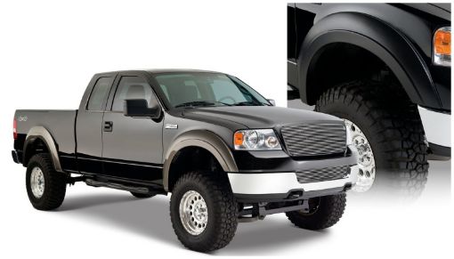 Picture of Bushwacker 04 - 08 Ford F - 150 Styleside Extend - A - Fender Style Flares 4pc 66.078.096.0in Bed - Black