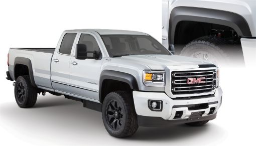 Picture of Bushwacker 15 - 18 GMC Sierra 2500 HD Extend - A - Fender Style Flares 4pc 78.897.6in Bed - Black