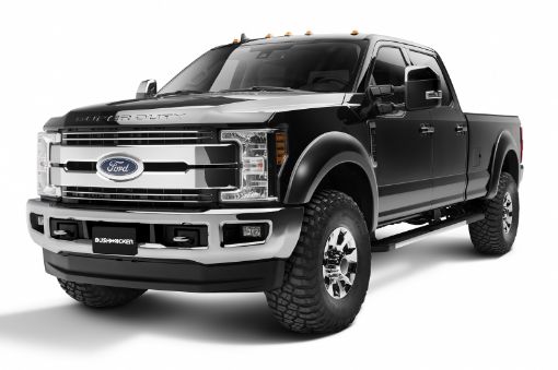 Picture of Bushwacker 17 - 18 Ford F - 250 Super Duty Extend - A - Fender Style Flares 4pc - Black