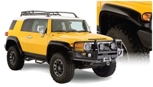 Picture of Bushwacker 07 - 14 Toyota FJ Cruiser Extend - A - Fender Style Flares 4pc - Black