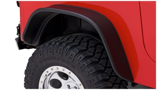 Picture of Bushwacker 87 - 95 Jeep Wrangler Flat Style Flares 2pc Excludes Renegade - Black