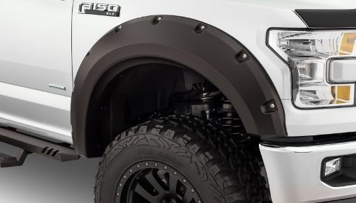 Picture of Bushwacker 15 - 17 Ford F - 150 Max Pocket Style Flares 4pc 78.967.197.6in Bed - Black