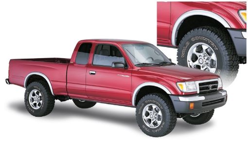 Picture of Bushwacker 95 - 04 Toyota Tacoma Fleetside OE Style Flares 4pc 74.5in Bed w 4WD Only - Black