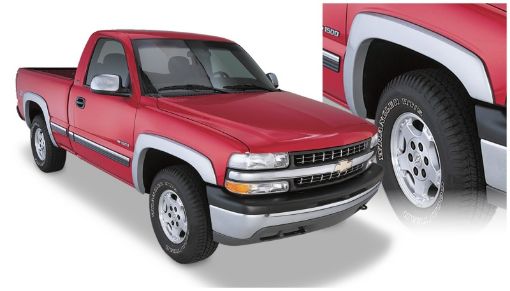 Picture of Bushwacker 99 - 02 Chevy Silverado 1500 Fleetside OE Style Flares 4pc 78.096.0in Bed - Black