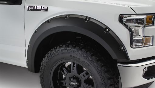 Picture of Bushwacker 15 - 17 Ford F - 150 Pocket Style Flares 2pc Not Compatible w Technology Package 68T - Black