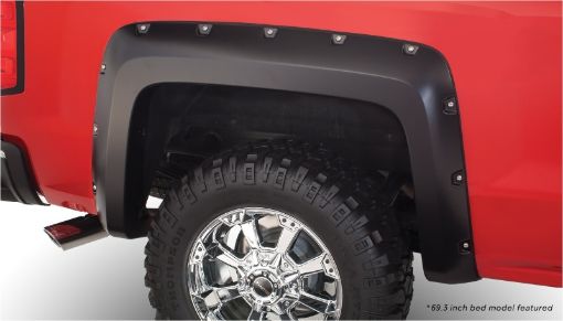 Picture of Bushwacker 15 - 18 Chevy Silverado 2500 HD Fleetside Pocket Style Flares 2pc 78.897.8in Bed - Black