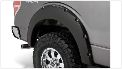Picture of Bushwacker 09 - 14 Ford F - 150 Styleside Pocket Style Flares 2pc 67.078.897.4in Bed - Black