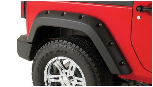Picture of Bushwacker 03 - 06 Chevy Avalanche 1500 Pocket Style Flares 2pc wout Body Hardware - Black