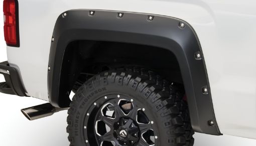 Picture of Bushwacker 14 - 18 GMC Sierra 1500 Pocket Style Flares 2pc 69.378.897.8in Bed - Black