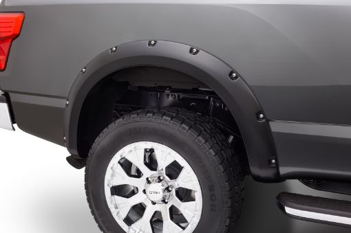 Picture of Bushwacker 04 - 15 Nissan Titan Pocket Style Flares 2pc 67.178.98496in - Black