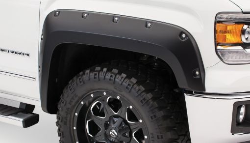 Picture of Bushwacker 14 - 15 Chevy Silverado 1500 Pocket Style Flares 2pc - Black