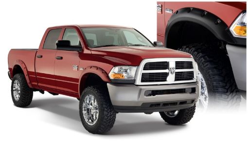 Picture of Bushwacker 10 - 18 Dodge Ram 2500 Fleetside Pocket Style Flares 4pc 76.398.3in Bed - Black
