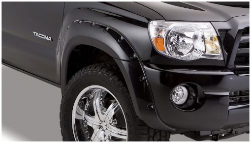 Picture of Bushwacker 05 - 11 Toyota Tacoma Fleetside Pocket Style Flares 4pc 60.3in Bed - Black