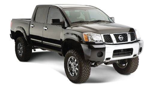 Picture of Bushwacker 04 - 15 Nissan Titan Pocket Style Flares 4pc 67.178.98496in - Black