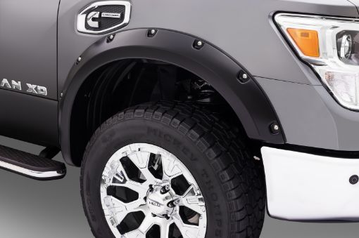 Picture of Bushwacker 16 - 18 Nissan Titan XD Pocket Style Flares 4pc 78.0in Bed - Black