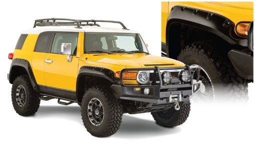 Picture of Bushwacker 07 - 14 Toyota FJ Cruiser Pocket Style Flares 4pc - Black