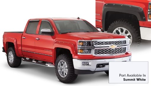 Picture of Bushwacker 16 - 18 Chevy Silverado 1500 Fleetside Pocket Style Flares 4pc - Summit White